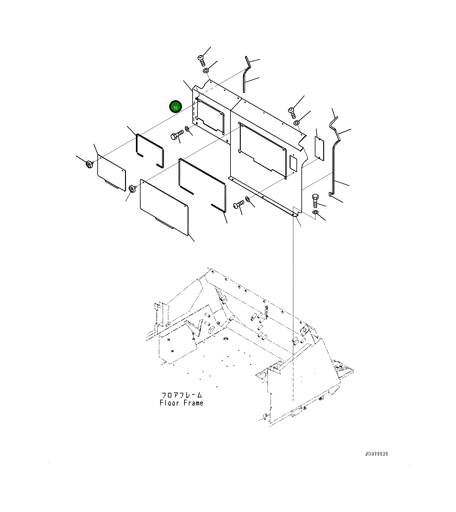 Крышка 561-06-86123 Komatsu