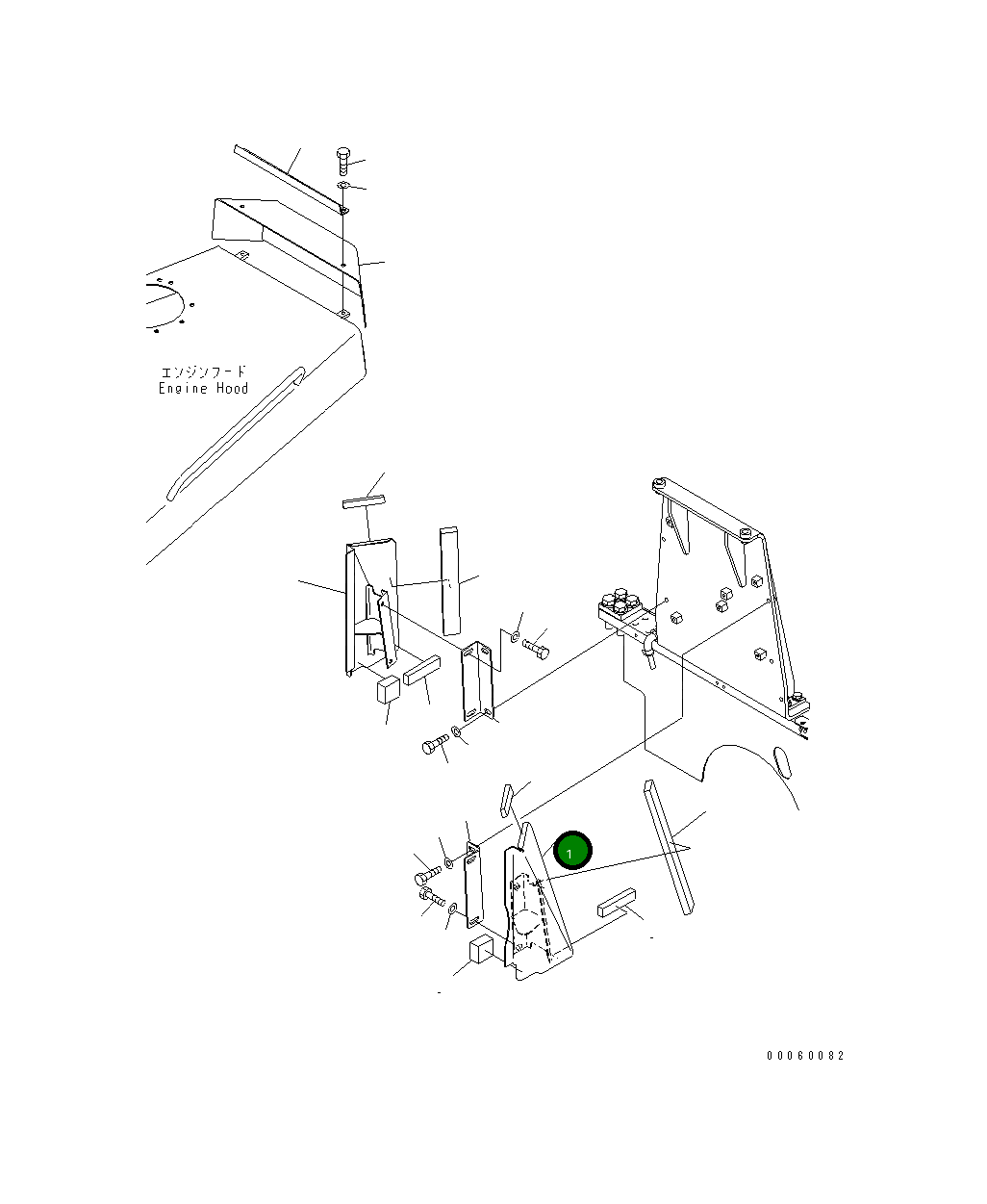 Крышка 17A-54-43210 Komatsu