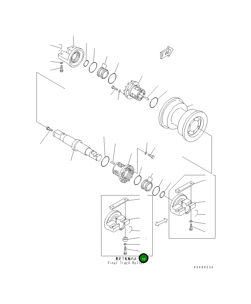 Болт 01011-62210 Komatsu