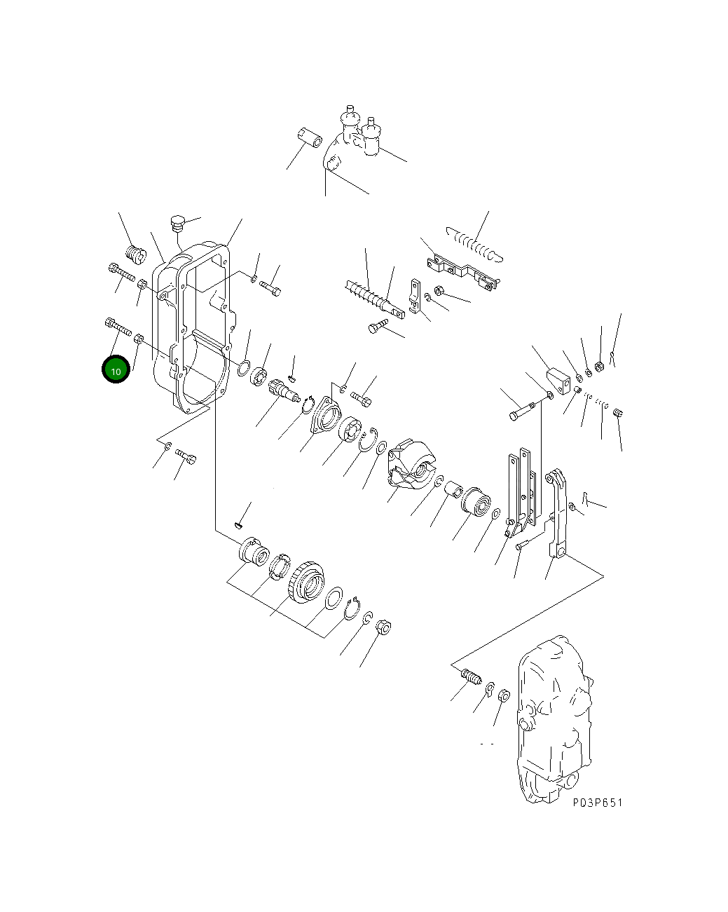 Болт DK154034-0400 Komatsu