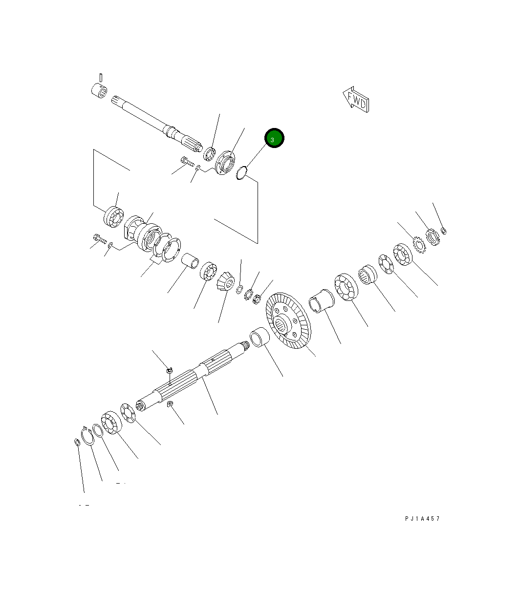 Кольцо уплотнительное (O-Ring) 07000-45100 Komatsu