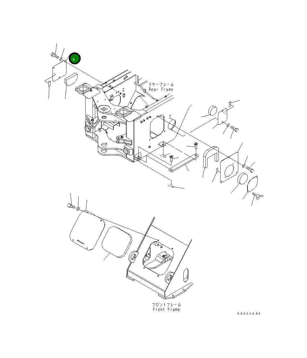 Крышка 416-Z97-3631 Komatsu