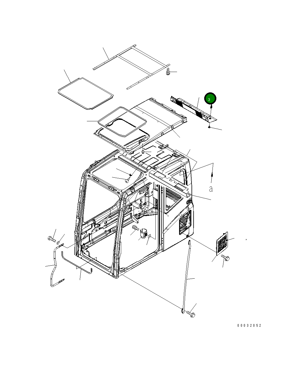 Крышка 20Y-54-53223  Komatsu