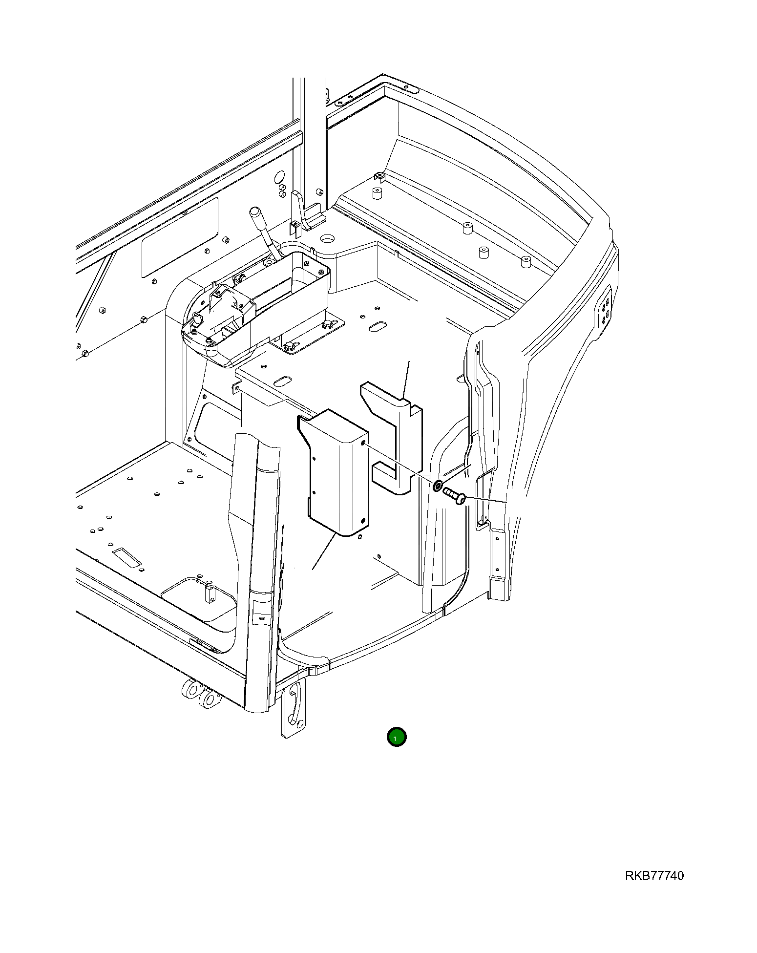Крышка 22L-09-R2Z10  Komatsu