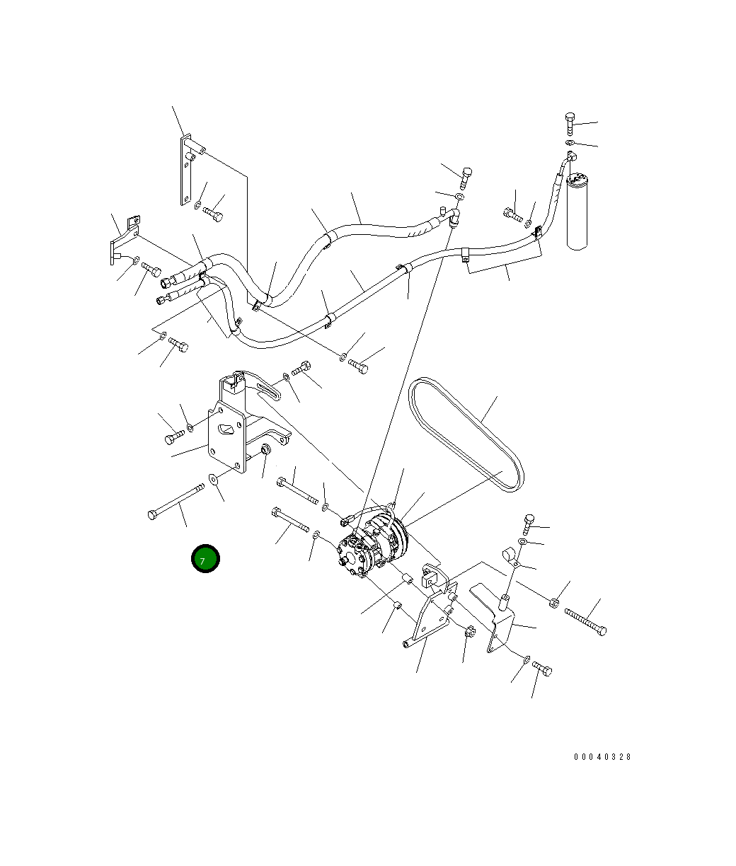 Болт 423-S62-3330 Komatsu