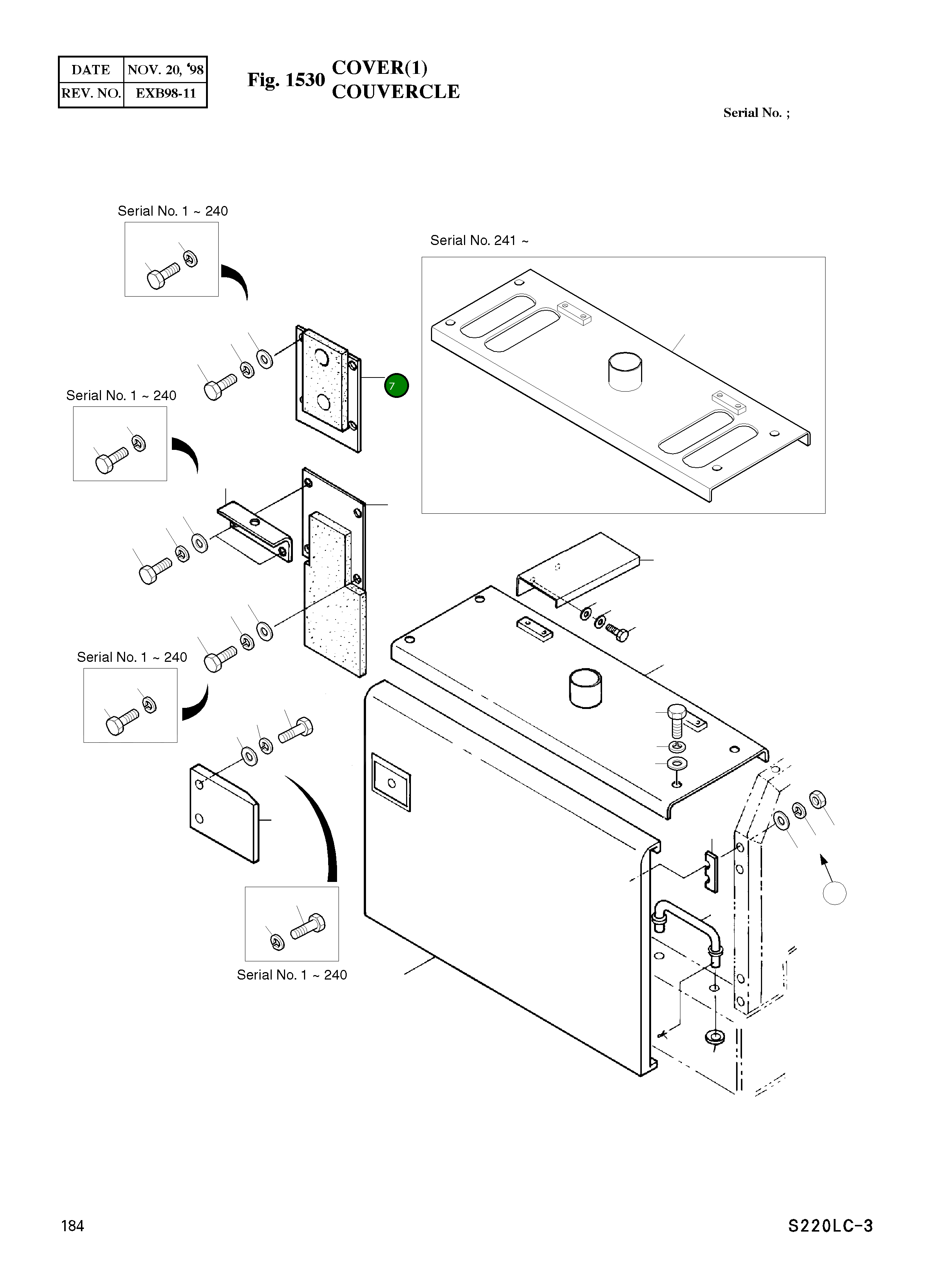 Крышка 2621-3009A Komatsu