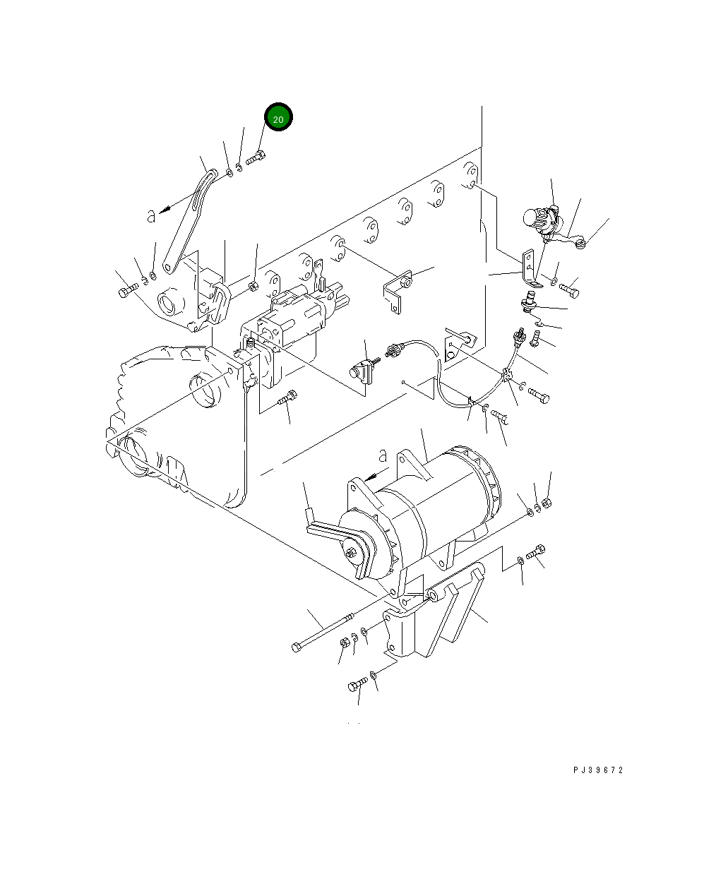 Болт 02010-70844 Komatsu