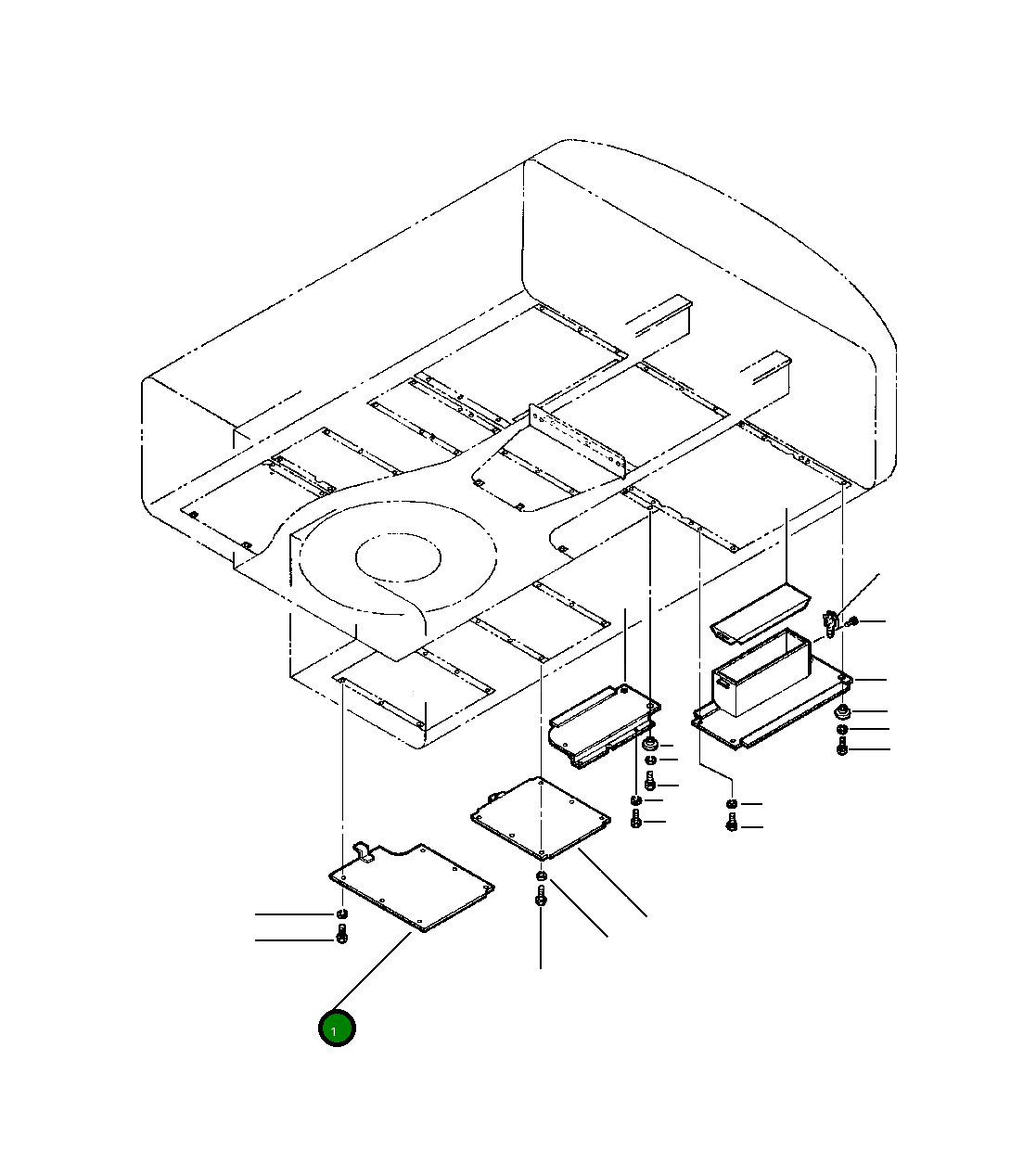Крышка 20Y-54-28712  Komatsu