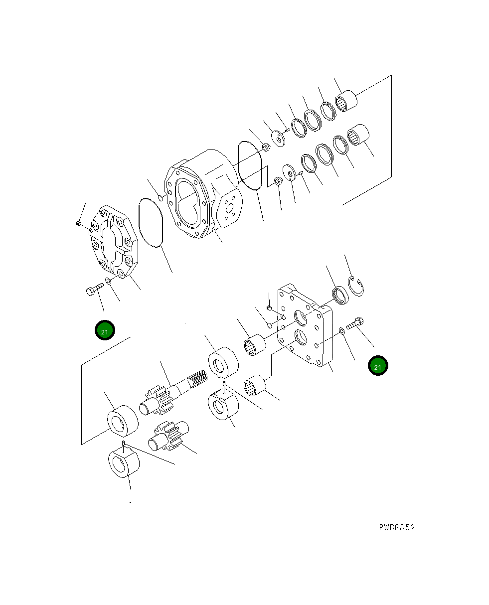 Болт 07433-66080 Komatsu