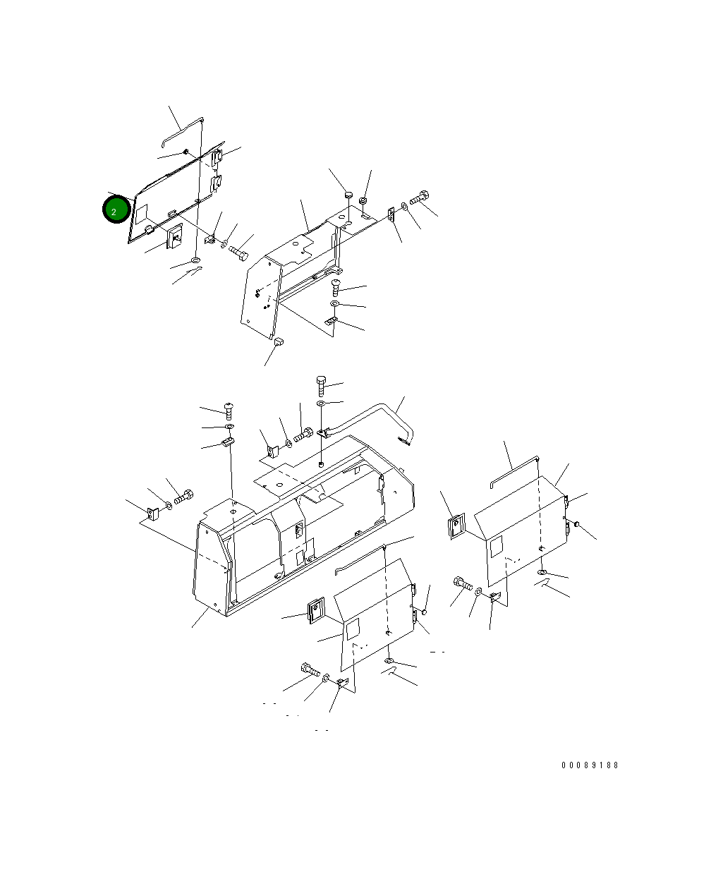 Крышка 14X-54-39790  Komatsu