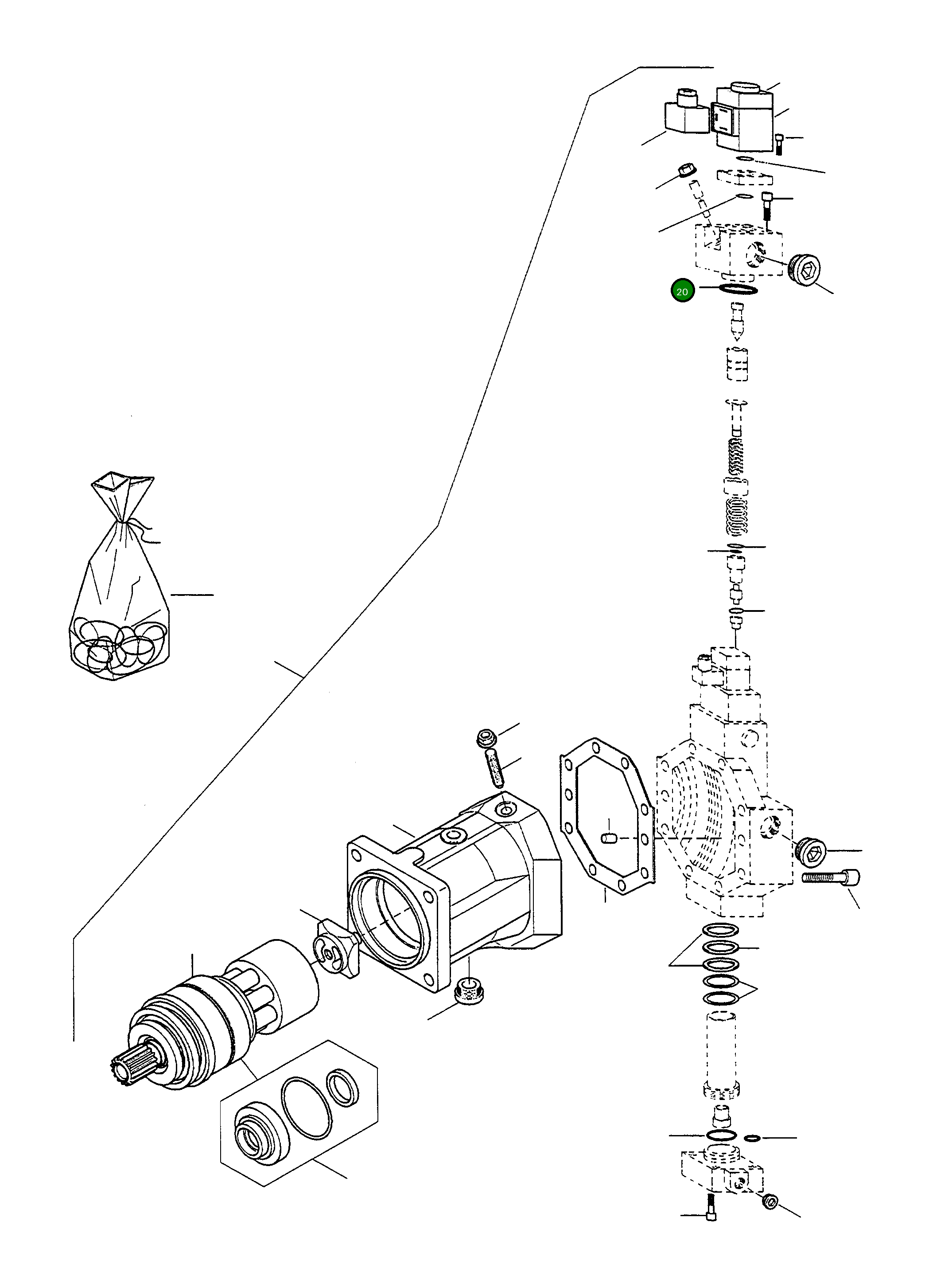Кольцо уплотнительное (O-Ring) 4918340M1 Komatsu
