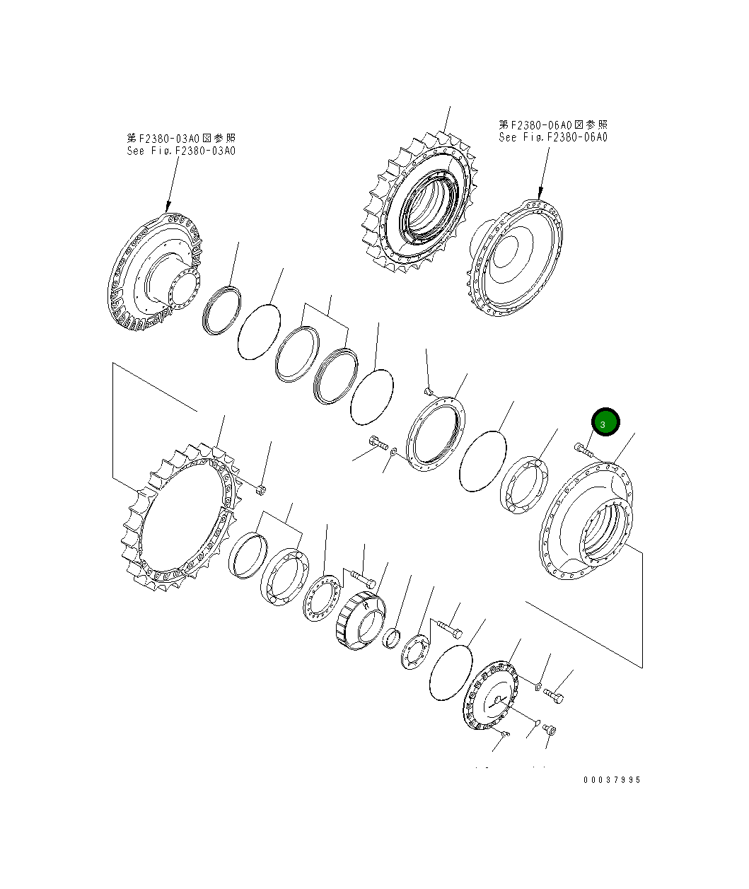 Болт 195-27-33130 Komatsu
