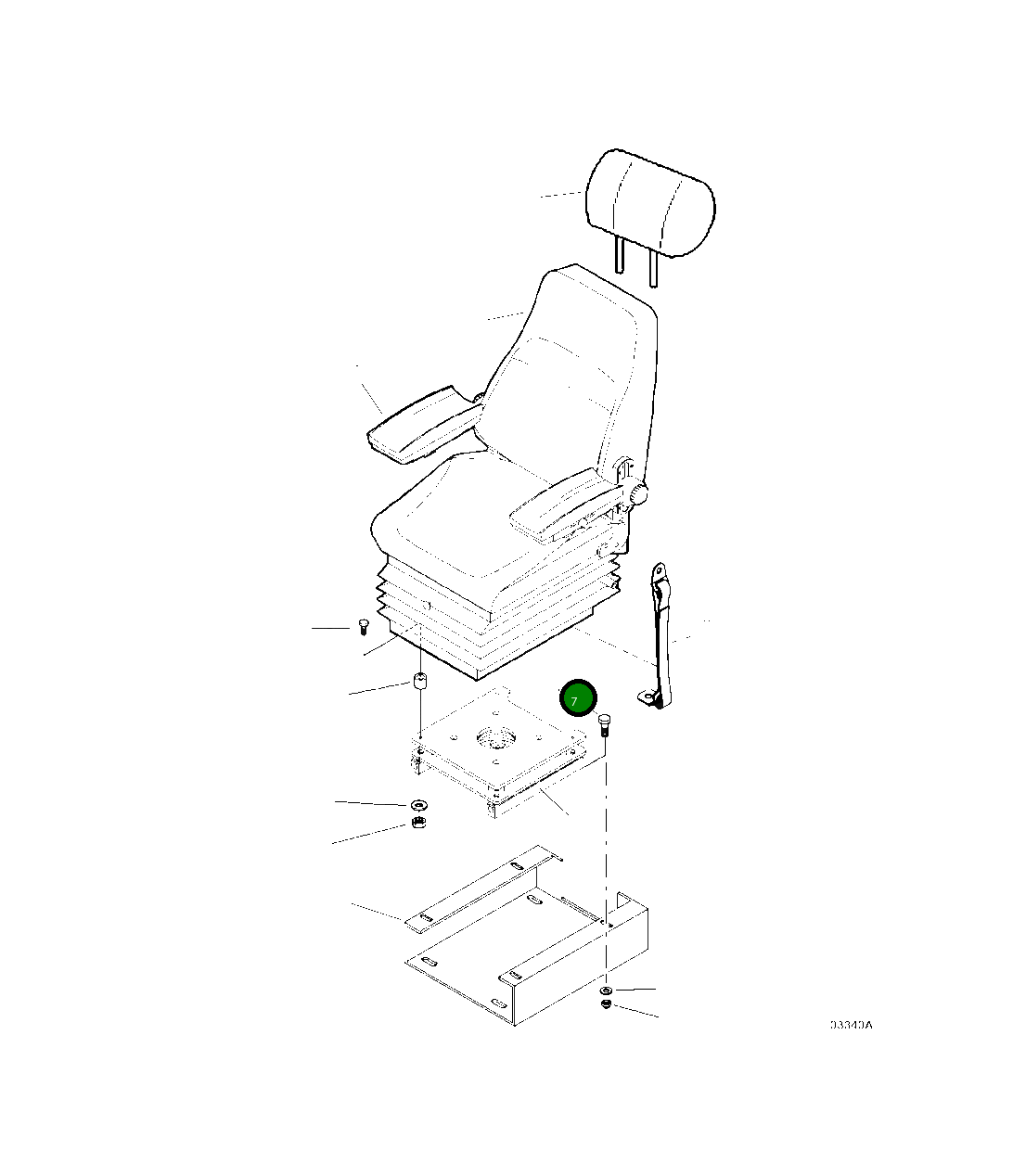 Болт 959255 Komatsu