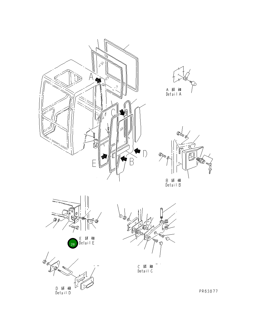 Болт 21D-09-15150 Komatsu
