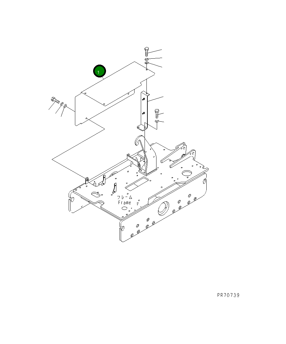 Крышка 2692-1-55110 Komatsu