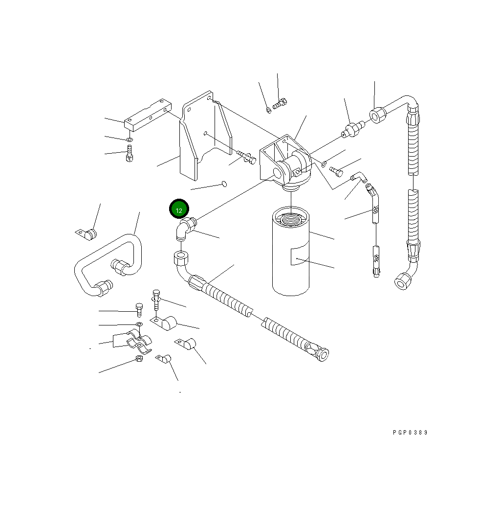 Кольцо уплотнительное (O-Ring) CU3028349 Komatsu