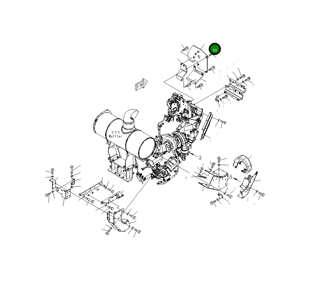 Крышка 21M-01-21970XC  Komatsu