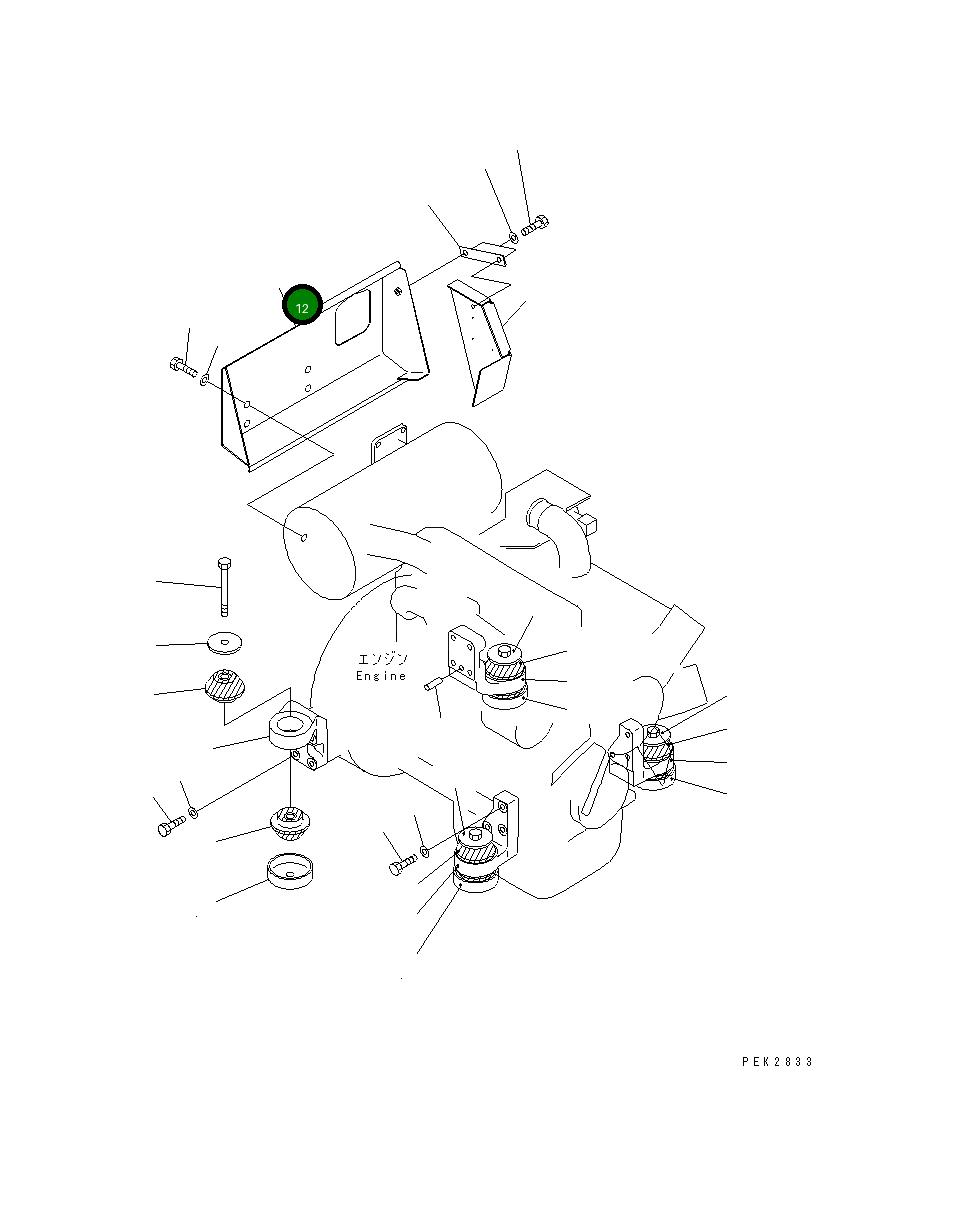 Крышка 21W-01-31370 Komatsu