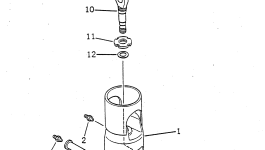 Палец 22W-70-13361 Komatsu