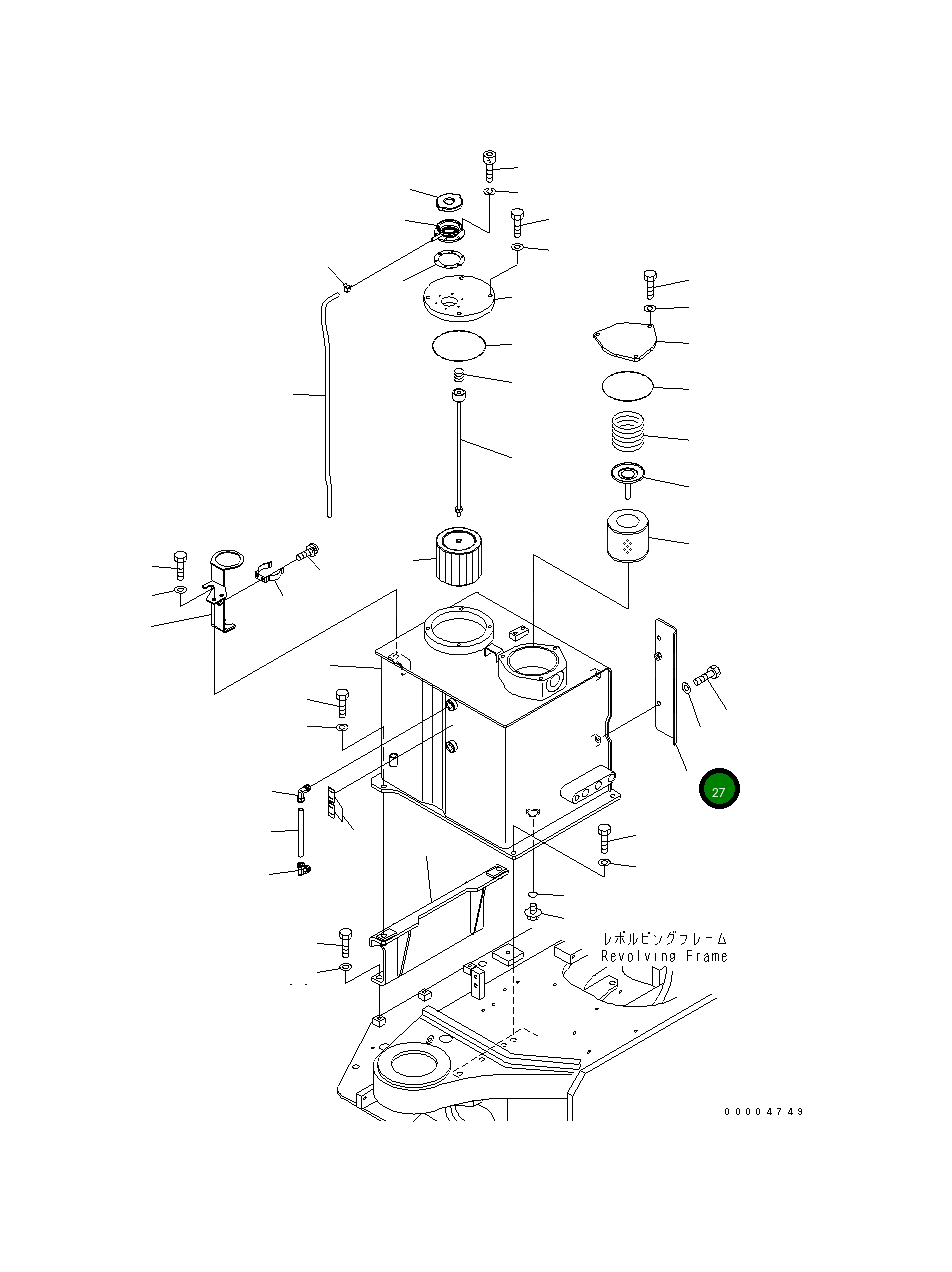 Крышка 21W-62-48171 Komatsu