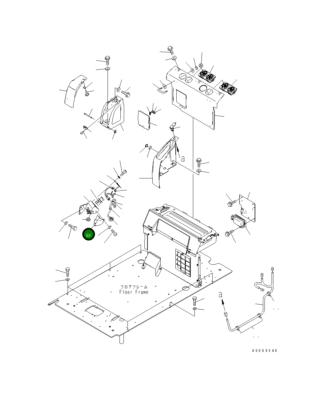 Крышка 22B-54-26350  Komatsu
