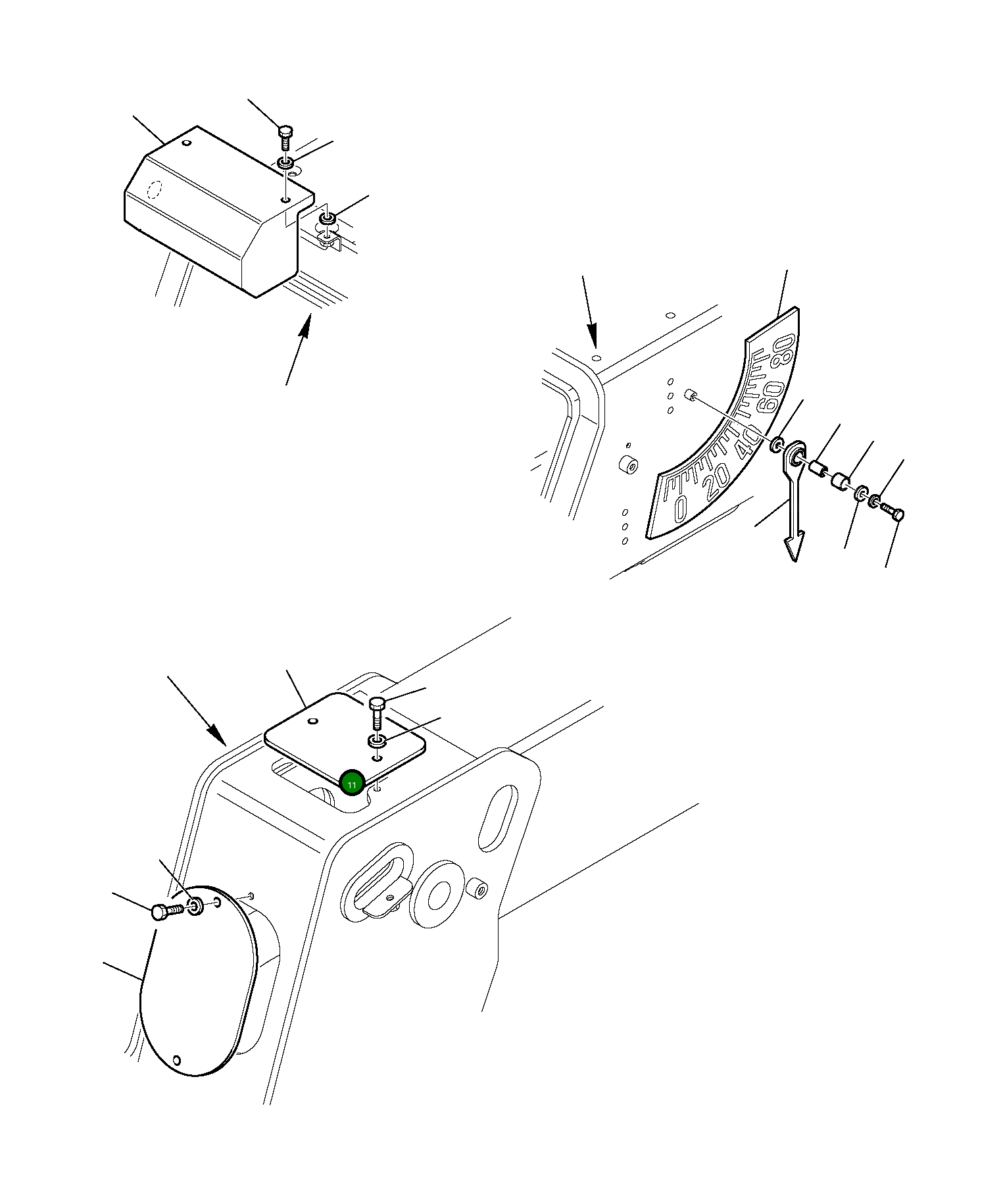 Крышка 395-70-13880  Komatsu