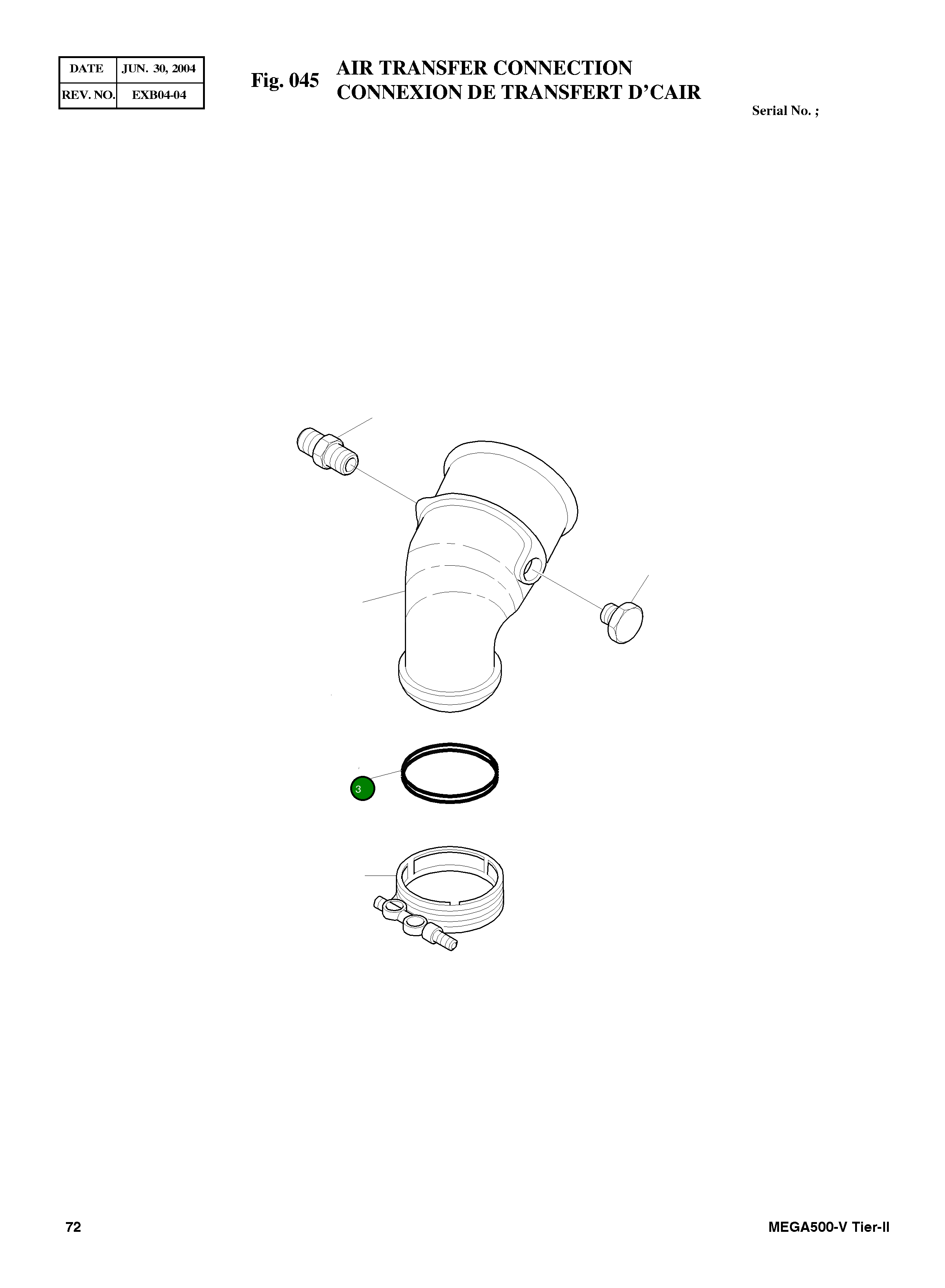 Кольцо уплотнительное (O-Ring) 3883284 Komatsu