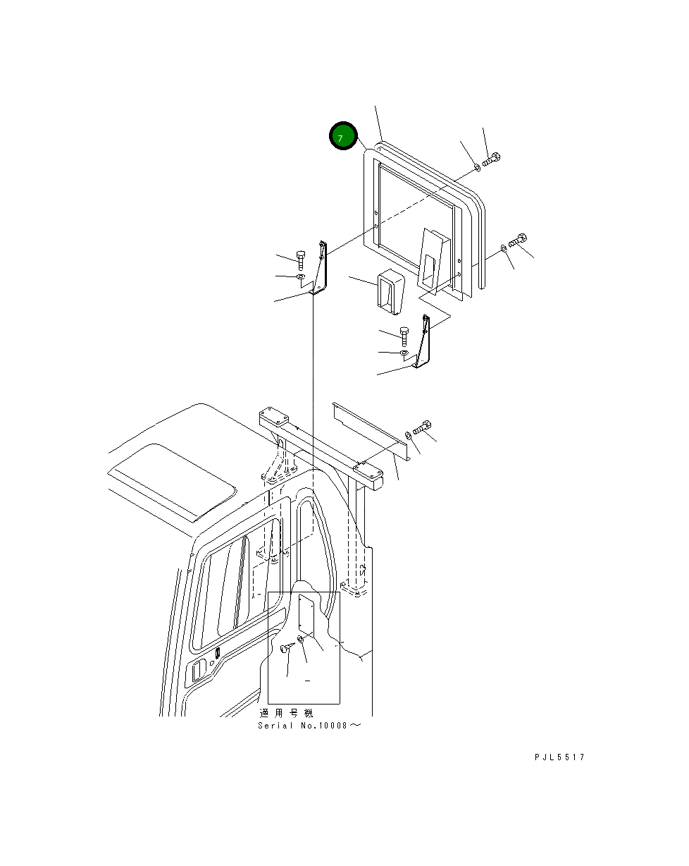 Крышка 208-54-67851  Komatsu