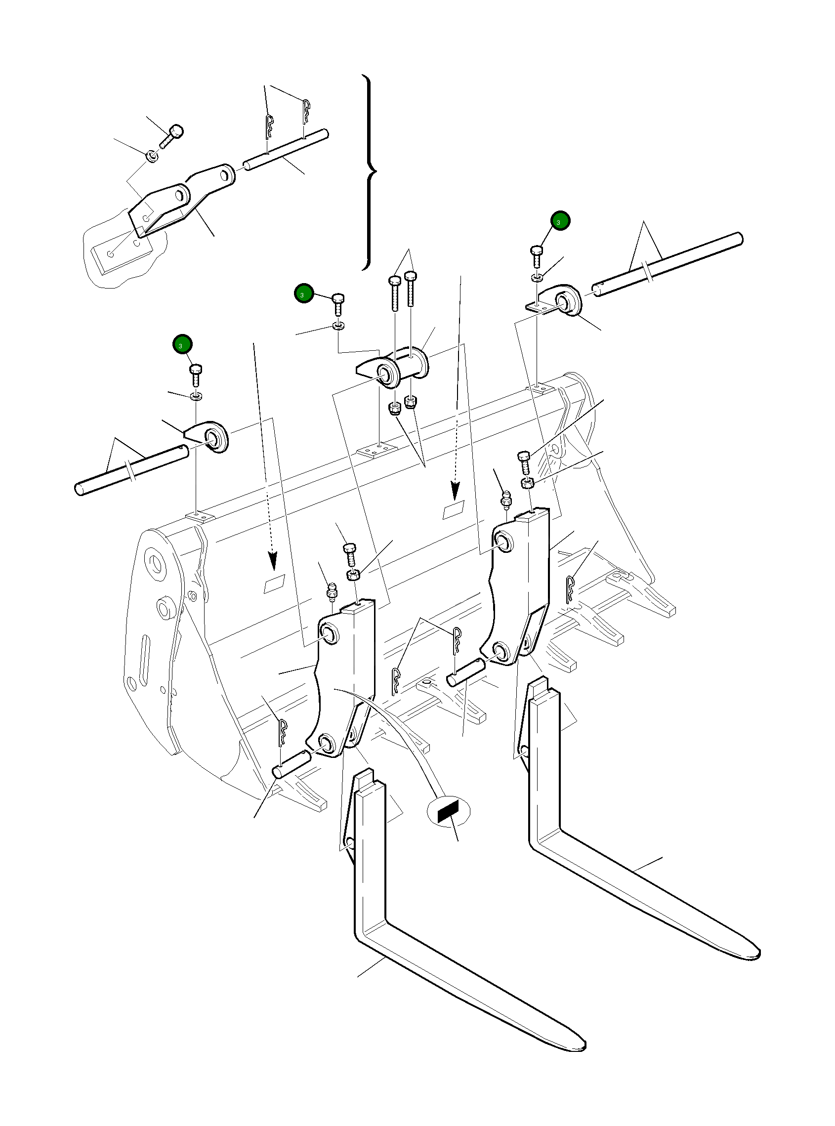 Болт 801015185 Komatsu