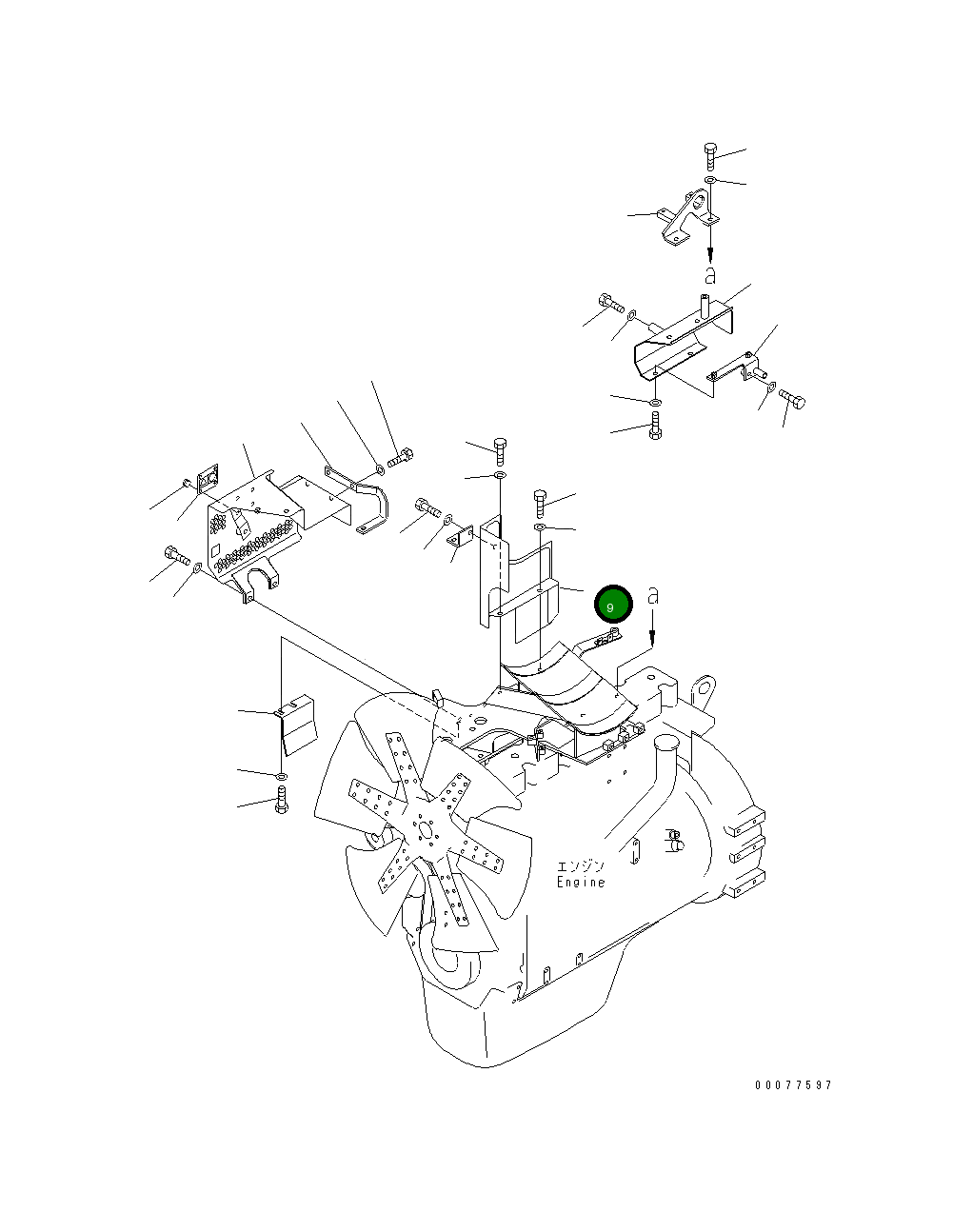 Крышка 134-01-71352 Komatsu