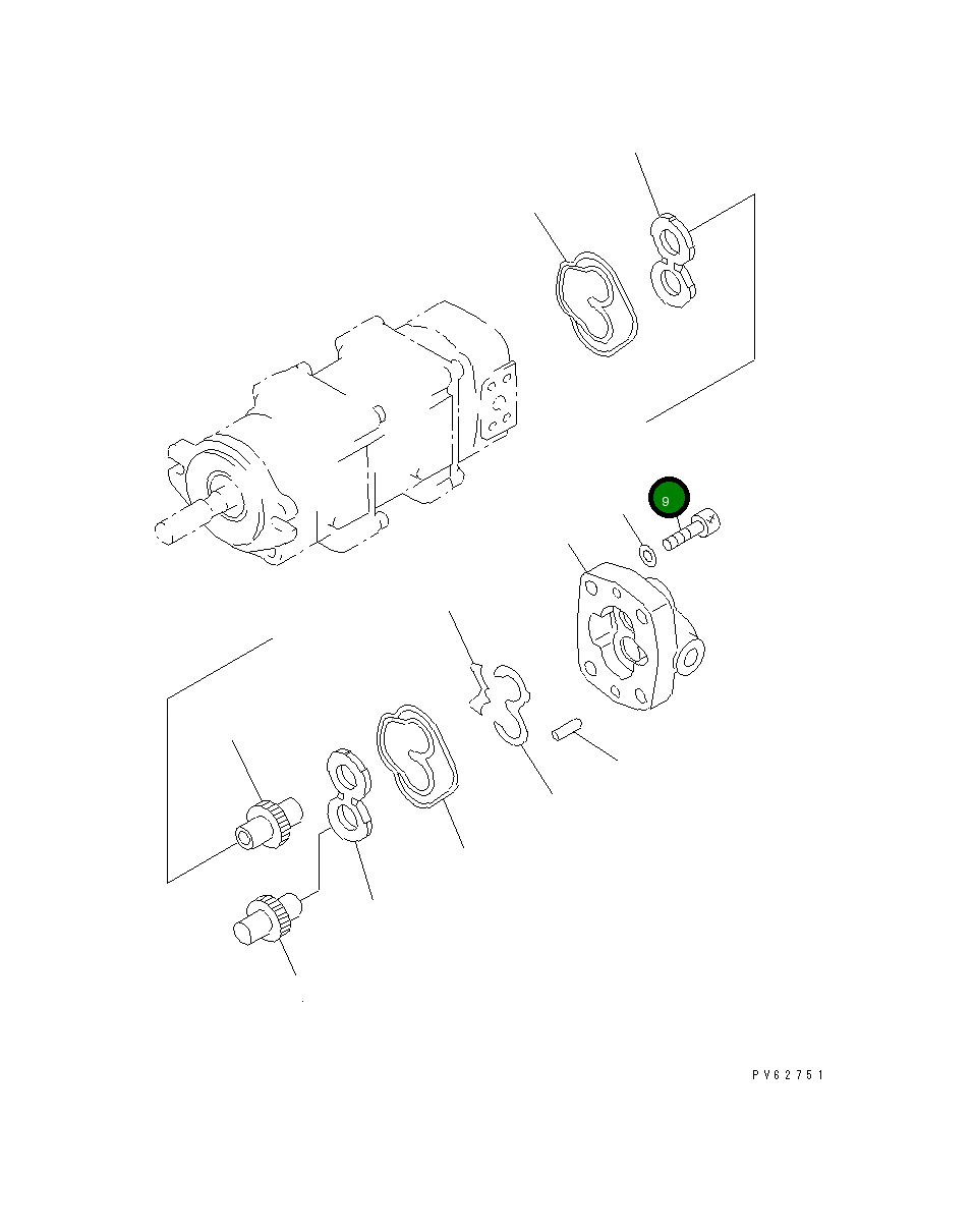 Болт 705-41-80910 Komatsu
