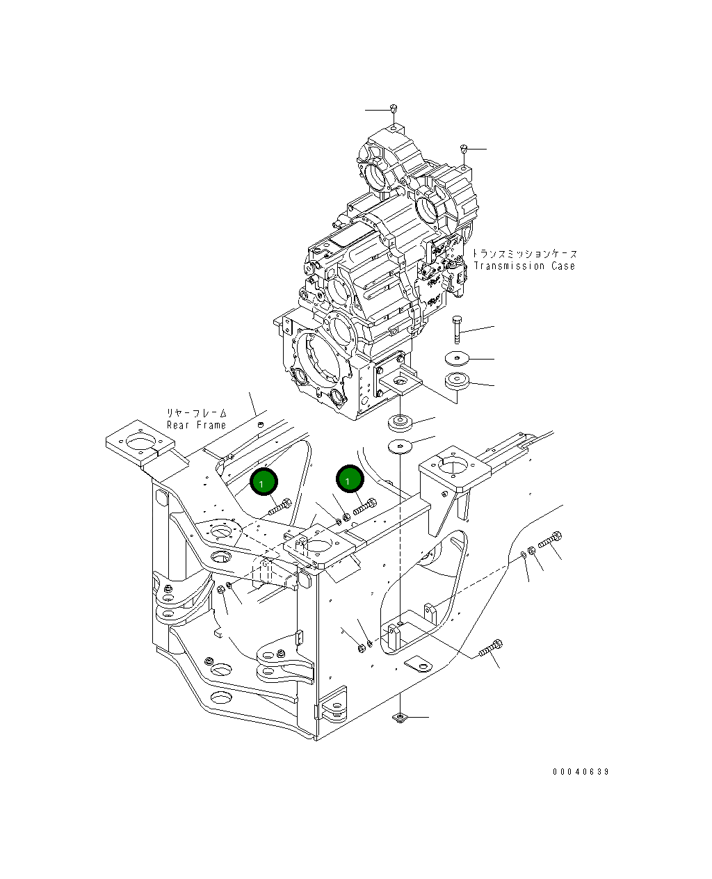 Болт 01017-52010  Komatsu