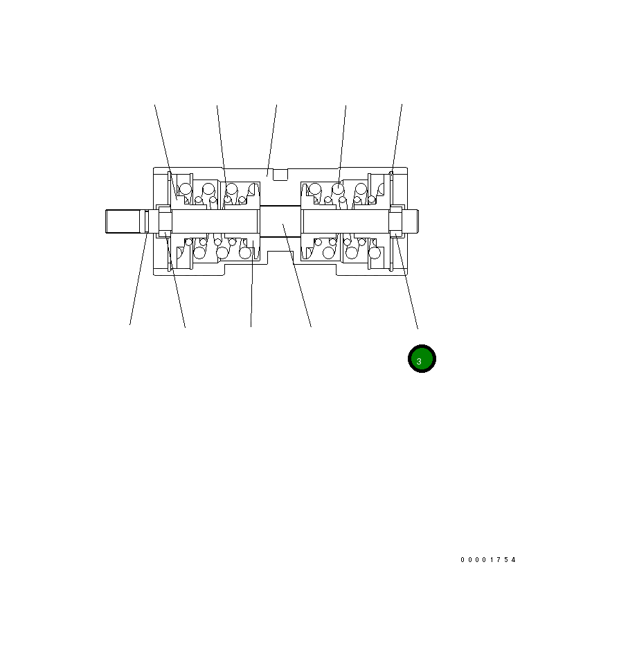 Кольцо UC1726007679 Komatsu