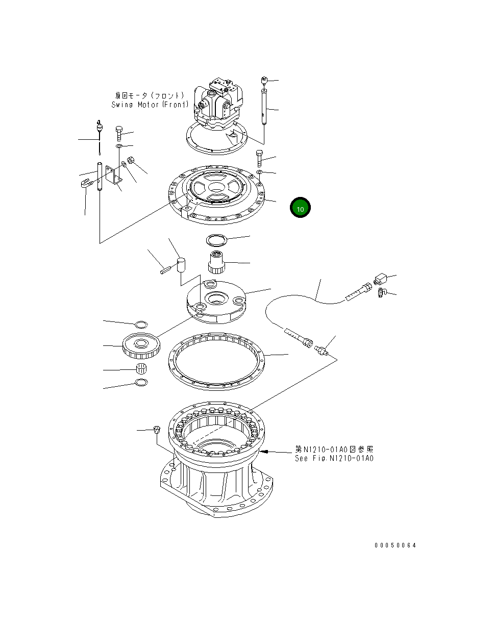 Крышка 21T-26-31110 Komatsu