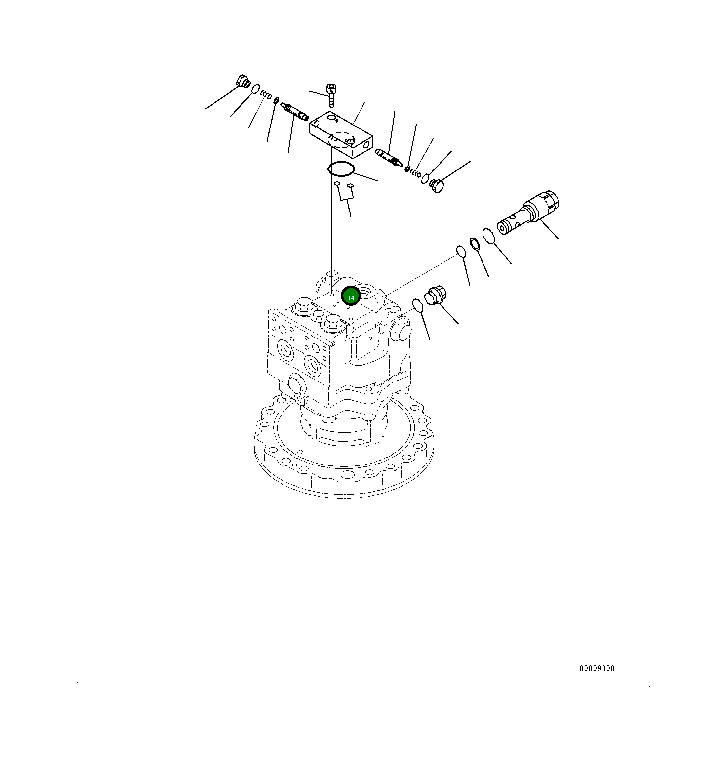 Кольцо уплотнительное (O-Ring) 07000-B1007 Komatsu