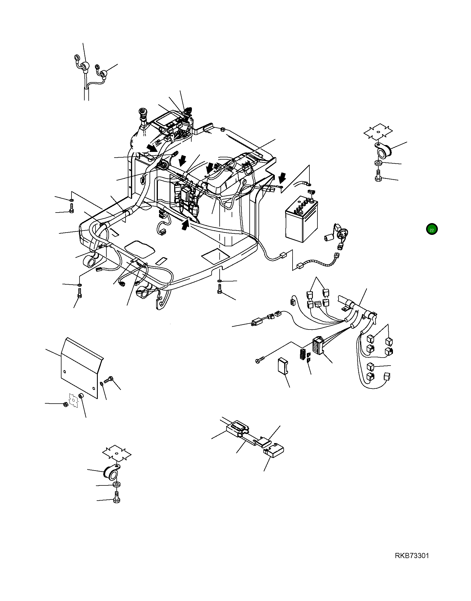 Болт 01252-70812 Komatsu
