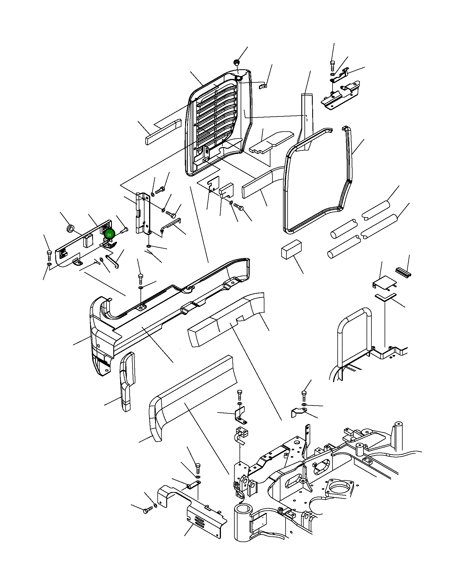 Крышка 20W-54-93410 Komatsu