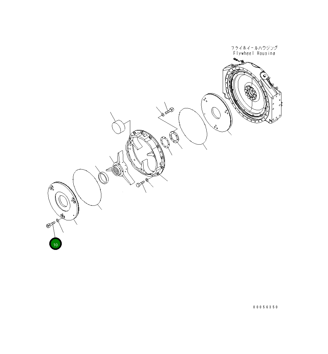 Болт 01253-61610 Komatsu