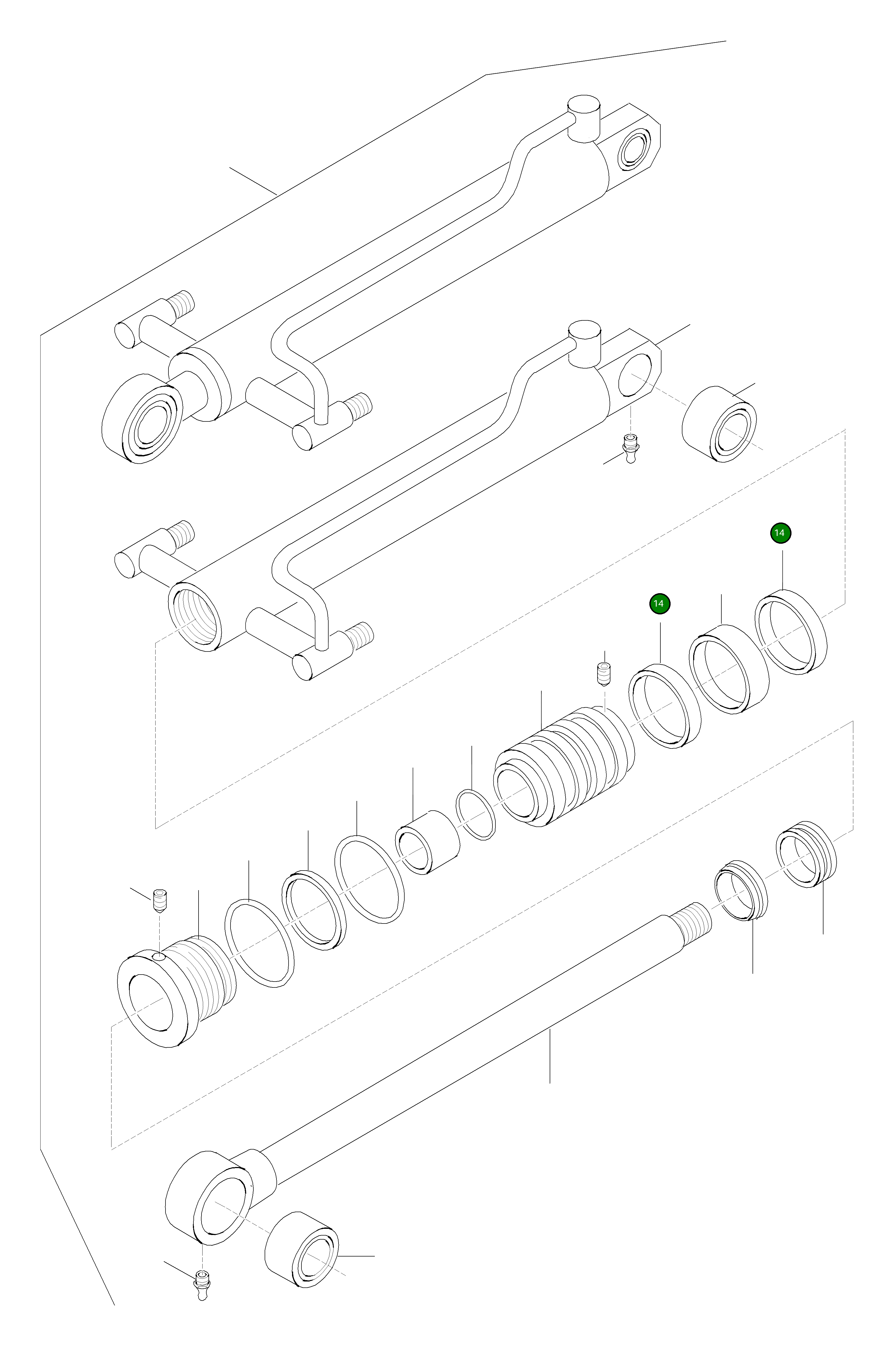 Кольцо 42U-63-H0P23  Komatsu