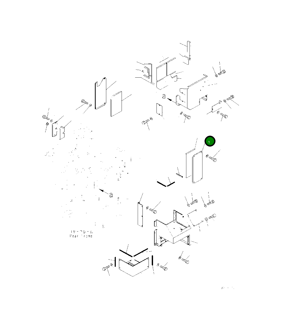 Крышка 425-46-44110  Komatsu