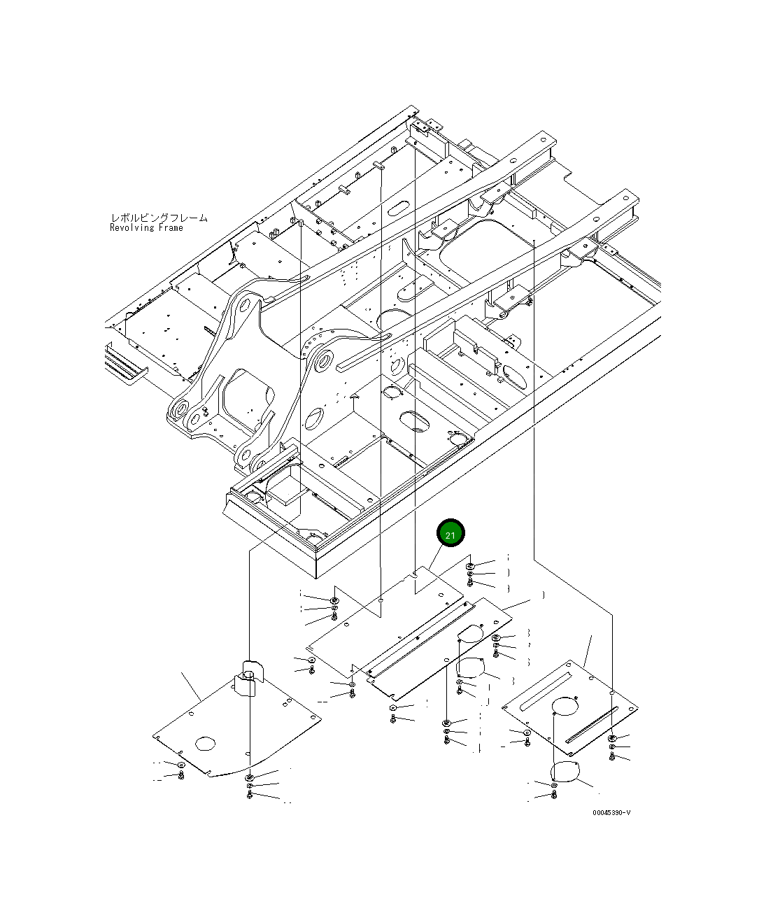 Крышка 207-54-77250 Komatsu