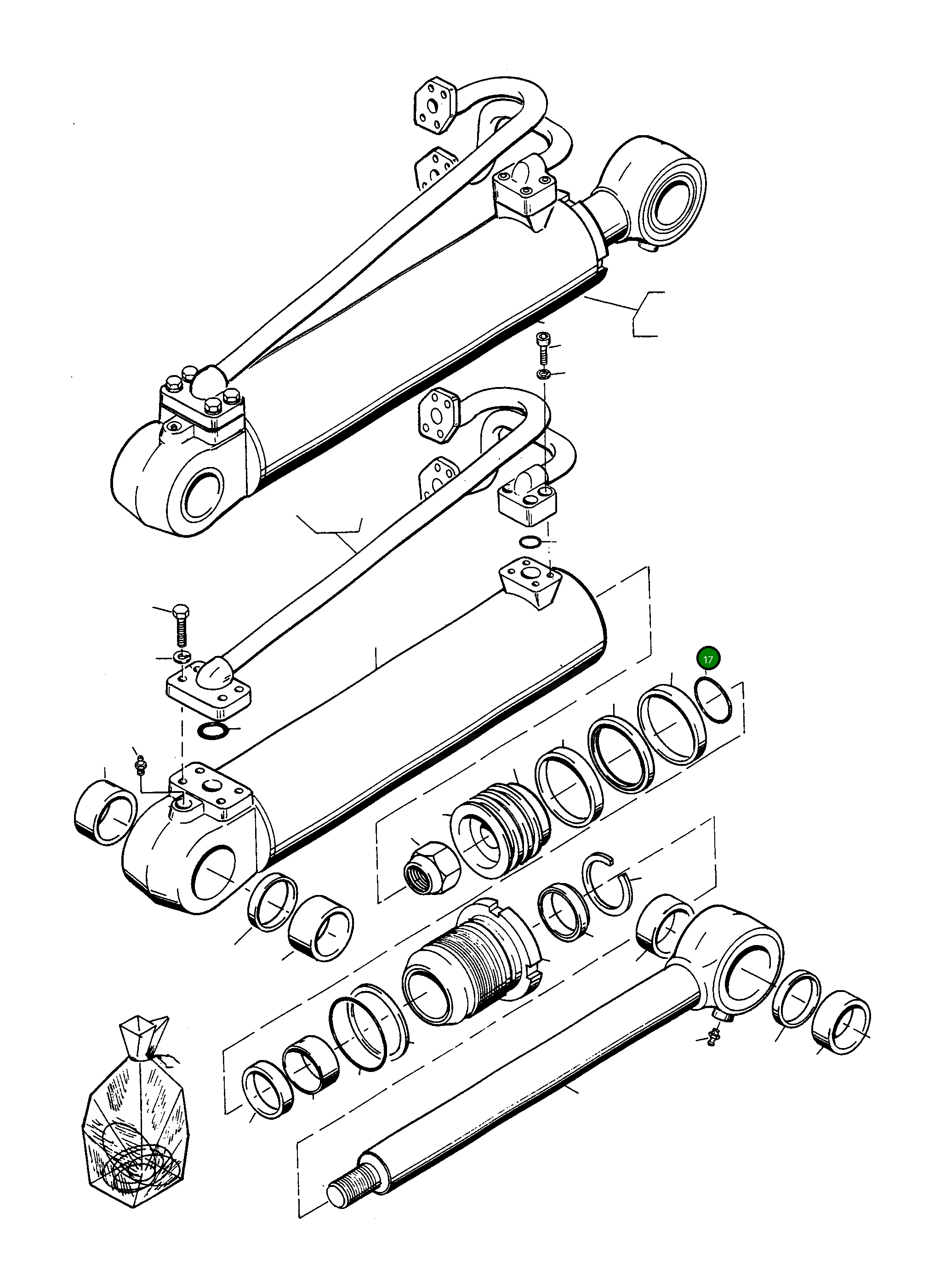 Кольцо уплотнительное (O-Ring) 4911331M1 Komatsu