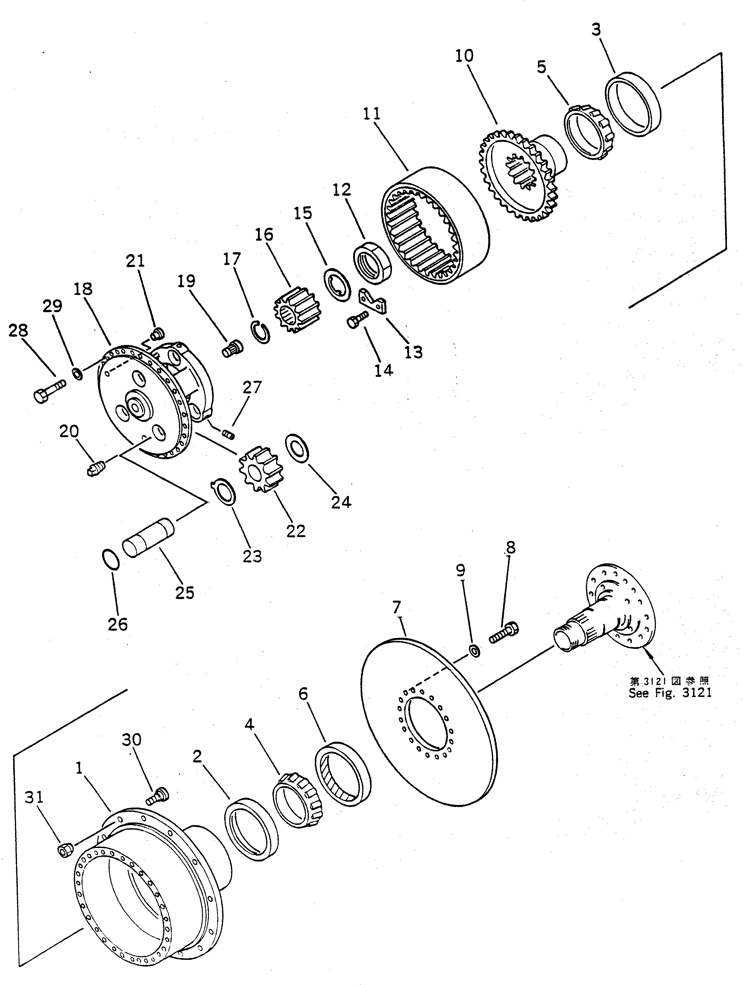 Кольцо 23S-22-12380 Komatsu