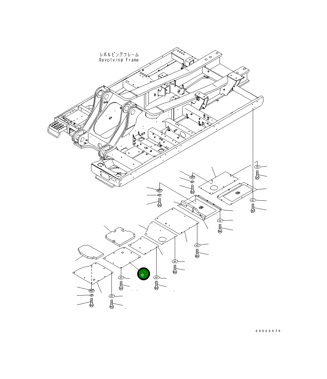 Крышка 209-53-13661 Komatsu