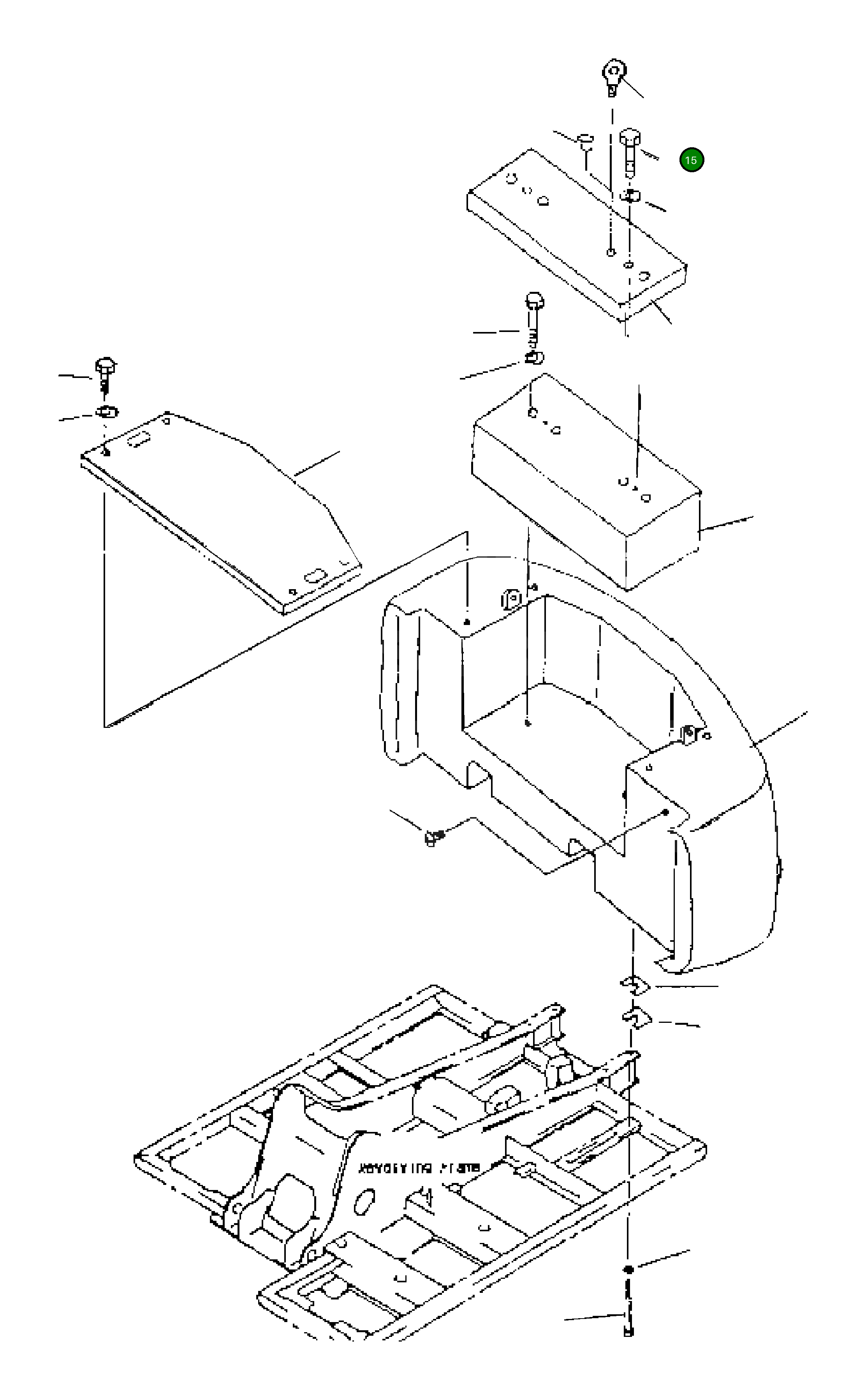 Болт 01011-82060 Komatsu