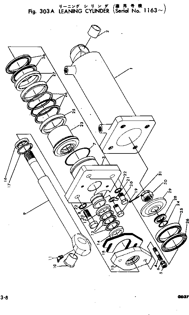Болт 01000-32250  Komatsu