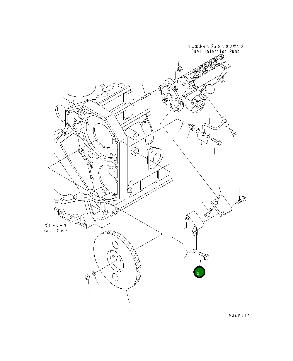 Болт 6732-61-3110  Komatsu