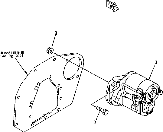 Болт YM26156-120302  Komatsu