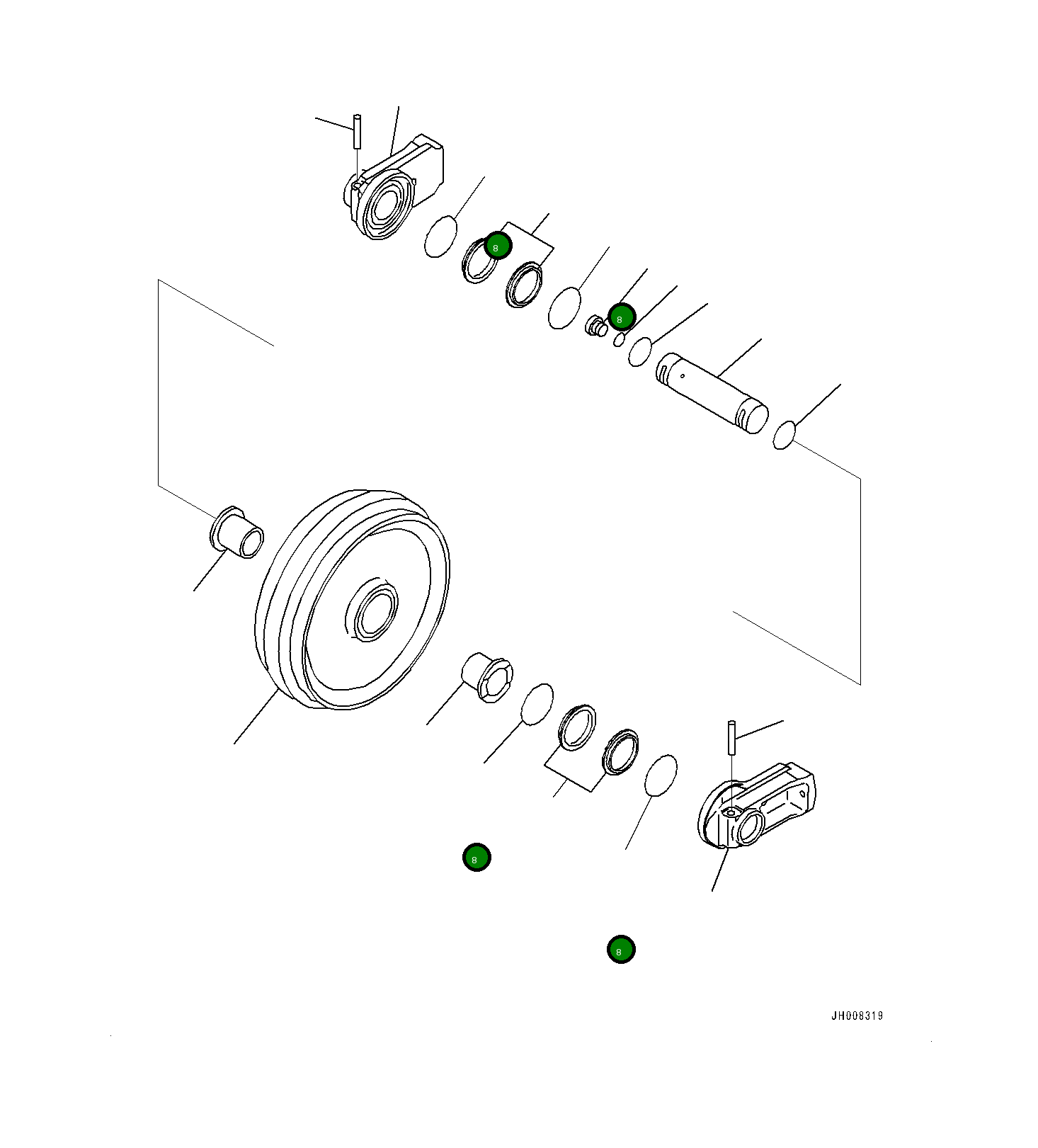 Кольцо уплотнительное (O-Ring) 207-30-48490  Komatsu