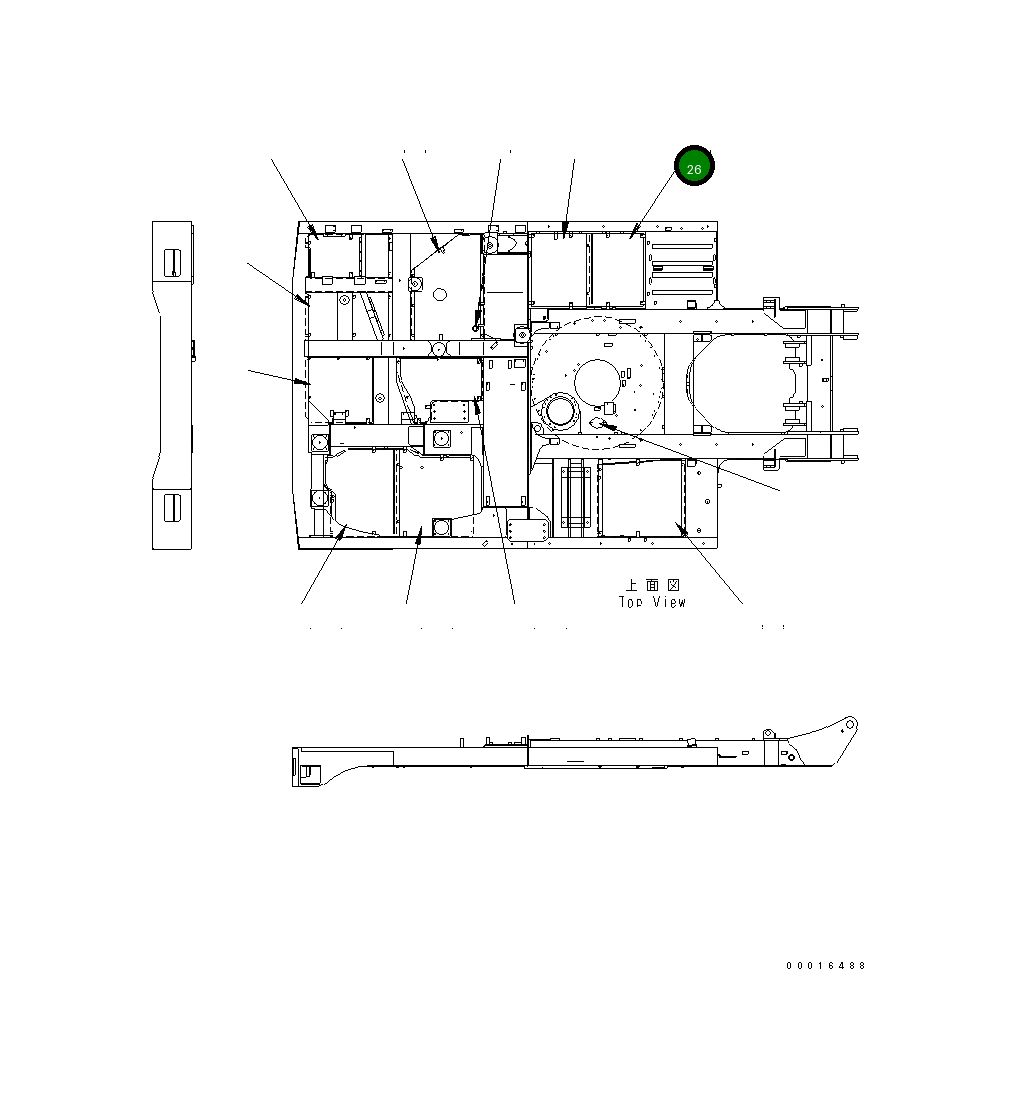 Крышка 14S-54-24581 Komatsu